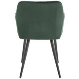 Livetastic naslanjač, les, kovina, tekstil črna, temno zelena | Shoptok.si