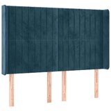  box spring s madracem LED tamnoplavi 140x190 cm baršun | shoptok.hr