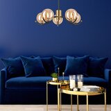 LAMKUR Luster na šipci GEORGIA 5xG9/5W/230V zlatni/zadimljeni bež | Eponuda.com