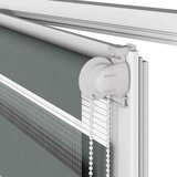 vidaXL Zebra senčilo temno sivo 105x200 cm tkanina širina 100,9 cm | Shoptok.si