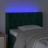  LED uzglavlje tamnozeleno 83x16x78/88 cm baršunasto | Eponuda.com