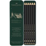 Olovka GRAFITNA PK6 U METALNOJ KUTIJI PITT GRAPHITE MATT FABER CASTELL 115207 | shoptok.hr