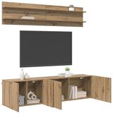 vidaXL TV enote 6 pcs artisan hrast Konstruiran les | Shoptok.si