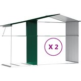  Vrtno spremište zeleno 277 x 279 x 179 cm od pocinčanog čelika | shoptok.hr