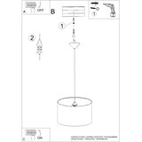 Sollux SL.1417 - Dečiji luster na lanku FAIRY, 1xE27/15W/230V, prečnik 40 cm | Eponuda.com