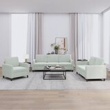  3-dijelni set sofa svjetlosivi baršunasti | shoptok.hr