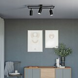  Stropno reflektorsko svetlo 3xGU10/30W/230V crno | Eponuda.com