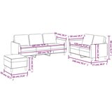  3-dijelni set sofa s jastucima sivi od umjetne kože | shoptok.hr