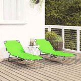  Sklopiva ležaljka za sunčanje 2 pcs Zelena 188 x 57 x 86,5 cm | shoptok.hr