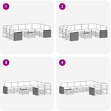  Set vanjskih sofa 10 kom. Prirodna i krem Poliester | shoptok.hr