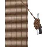 Rolo zavjesa sa zavjesama Smeđa 80 x 160 cm bambus | shoptok.hr