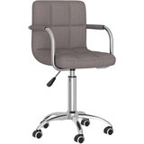vidaXL Vrtljiv pisarniški stol taupe blago, (21378548) | Shoptok.si