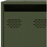 vidaXL Komoda Maslinasto zelena 135x39x73,5 cm Hladno valjani čelik | shoptok.hr