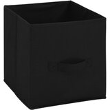 Ormarić za pohranu s 4 platnene košare crni 63x30x71 cm čelični | Eponuda.com