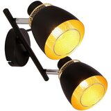 Candellux Lighting črna stropna svetilka s kovinskim senčilom 41.5x10 cm aleksandria | Shoptok.si