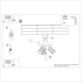 Sollux SL.1620 - Spot svetlo KARBON 3xGU10/10W/230V zeleno | Eponuda.com