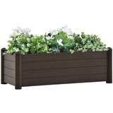 vidaXL Visoka greda PP mocha 100x43x35 cm, (20618588) | Shoptok.si