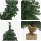 Set mini božićnih drvaca 90 cm PVC Zelena - Zelena 90 cm bez LED svjetala | shoptok.hr
