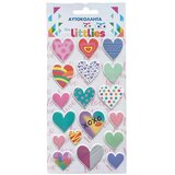 Luna The Littlies: Set 3D pufastih naljepnica s više veličina srca, 10x22 cm Cijene