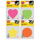 Deli STIKERI BLOK NEON OBLICI 76x76mm MIX BOJE EA03202 20*4 LISTA Cene