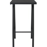  Vrtni barski stol crni 60 x 60 x 110 cm od kaljenog stakla | Eponuda.ba