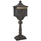 Stojeći sandučić Bronzana 42,5 x 29,5 x 117 cm Liveni aluminij | Eponuda.ba