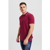 Legendww muska bordo polo majica sa kontrastnim detaljima | ePonuda.com