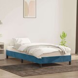  posteljni okvir brez vzmetnice temno modra 100x220 cm žamet, (21829576) | Shoptok.si