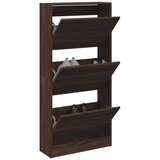 vidaXL Omarica za čevlje rjavi hrast 60x21x125,5 cm inženirski les | Shoptok.si