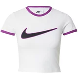 Nike Sportswear Majica tamno ljubičasta / bijela