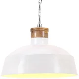 vidaXL Industrijska viseća svjetiljka 42 cm bijela E27