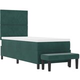  Krevet s opruga kutije Tamnozelena 200 x 80 cm Baršun | shoptok.hr