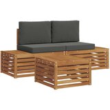  Zunanja garnitura za sedenje 3 Kos Naravna in antracitna, (5000270085) | Shoptok.si