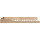  Krevetna konstrukcija Smeđa 100 x 220 cm Čvrsto borovo drvo Bež | shoptok.hr