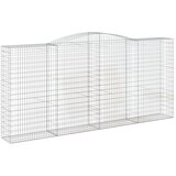  Lučne gabionske košare 4 kom 400x50x180/200cm pocinčano željezo | shoptok.hr