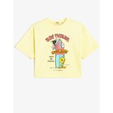 Koton T-Shirt - Yellow - Regular fit Cene