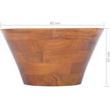 vidaXL Umivalnik iz trdne tikovine Φ40x20 cm | Shoptok.si