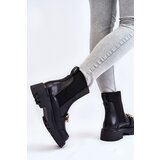 Gemre PG1 Women's Warm Boots With Front Decoration Black Tilda | ePonuda.com