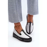 Kesi Women's Leather Platform Shoes S.Barski White