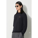 Fred Perry Puloverji Fp Classic Crew Neck Jumper Modra | Shoptok.si