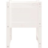 vidaXL Visoka greda bela 40x40x52,5 cm trdna borovina | Shoptok.si