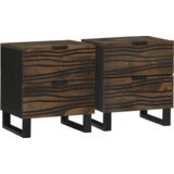 vidaXL Nočne omarice 2 kosi 40x33.5x46 cm Trden les Mango | Shoptok.si