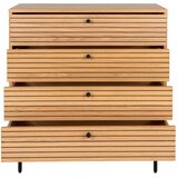 House Nordic Visoka komoda u dekoru hrasta u prirodnoj boji 80x85 cm Kyoto – | shoptok.hr