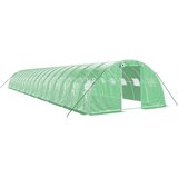  Staklenik s čeličnim okvirom zeleni 72 m² 18 x 4 x 2 m | shoptok.hr