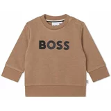 Boss Otroški pulover bež barva