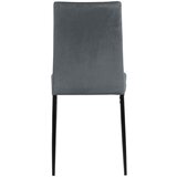 MID.YOU STOL, kovina, tekstil črna, temno siva | Shoptok.si
