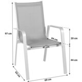 Acamp Stol Urban, 4 Delni Set, Siva | Shoptok.si