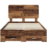  Krevetna konstrukcija Staro drvo 120 x 190 cm Konstruirano drvo Smeđa 193 x 123 x 100 cm | Shoptok.si