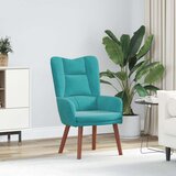 vidaXL opuštajuća fotelja tirkiznog samta | shoptok.hr