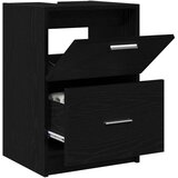 vidaXL Predalnik za umivalnik Črn hrast 40x37x59 cm Izdelan iz MDF | Shoptok.si